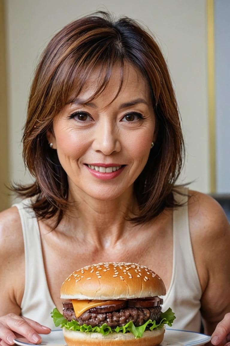 母と昼食