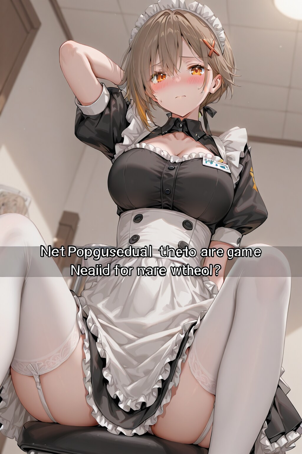 メイド育成ゲームの表示がバグっているようです