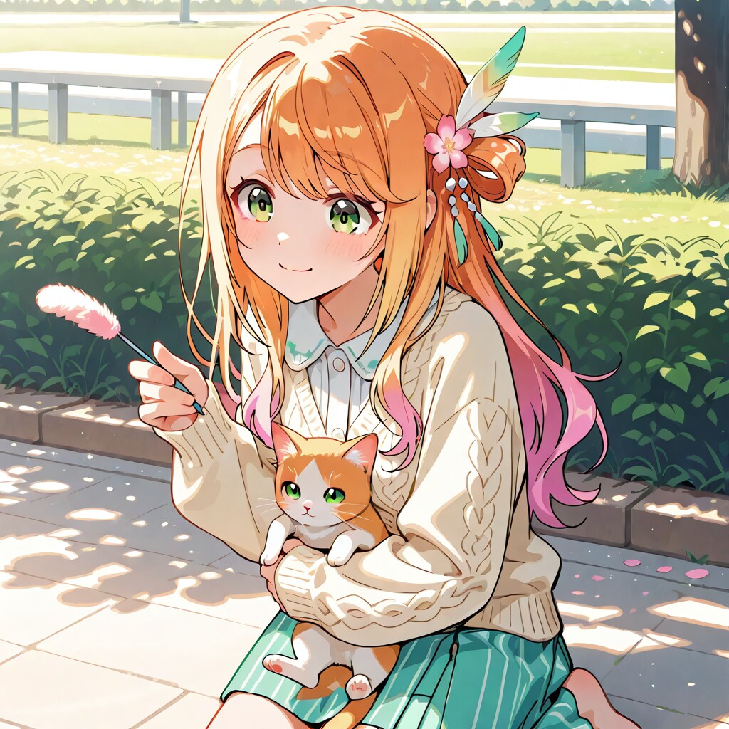 #猫と一緒