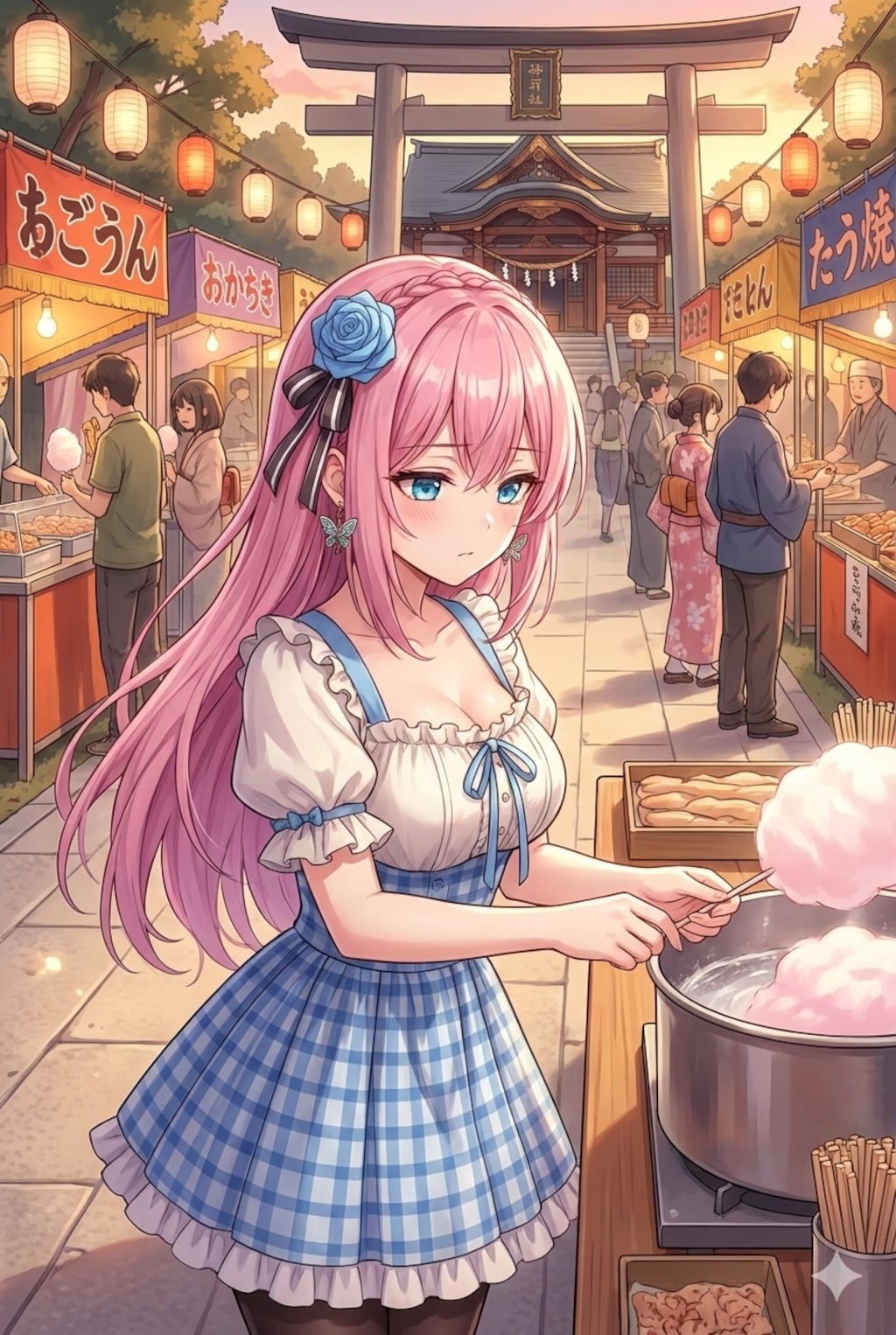 綿あめ作るよ！こまのちゃん！！