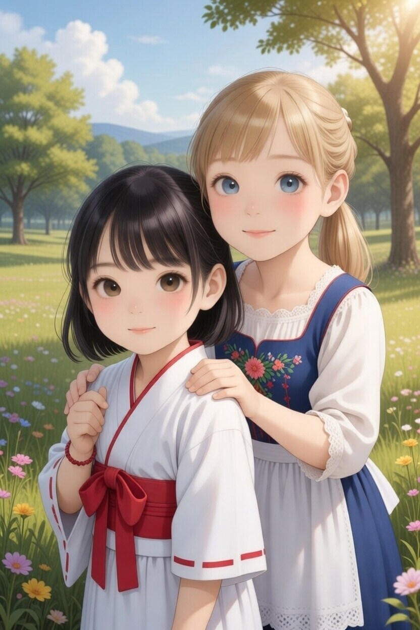 和菓子ちゃんと洋菓子ちゃん