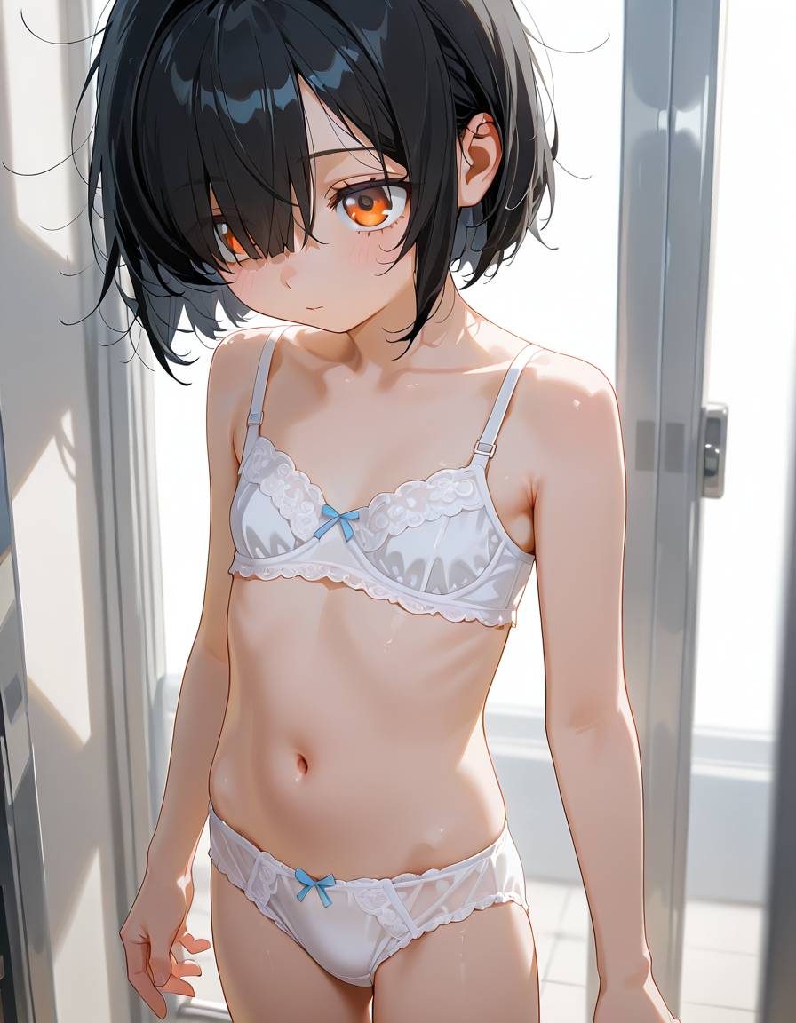 黒髪ボブちゃん お子様パンツ