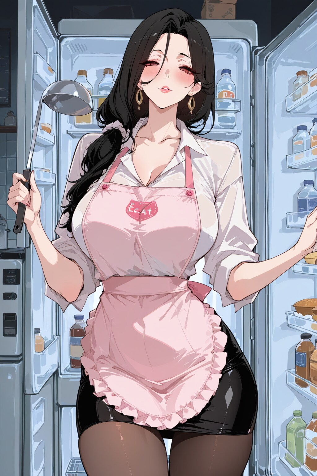 食料管理している女上司
