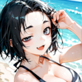 夏♪／海遊び（複数キャラです。） 2枚目