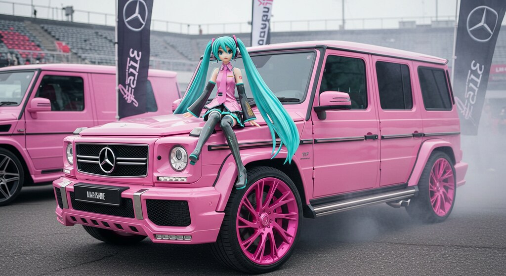 初音ミクとピンクG500L