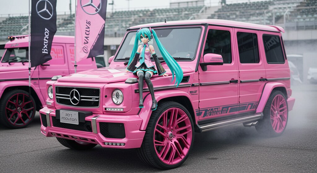 初音ミクとピンクG500L