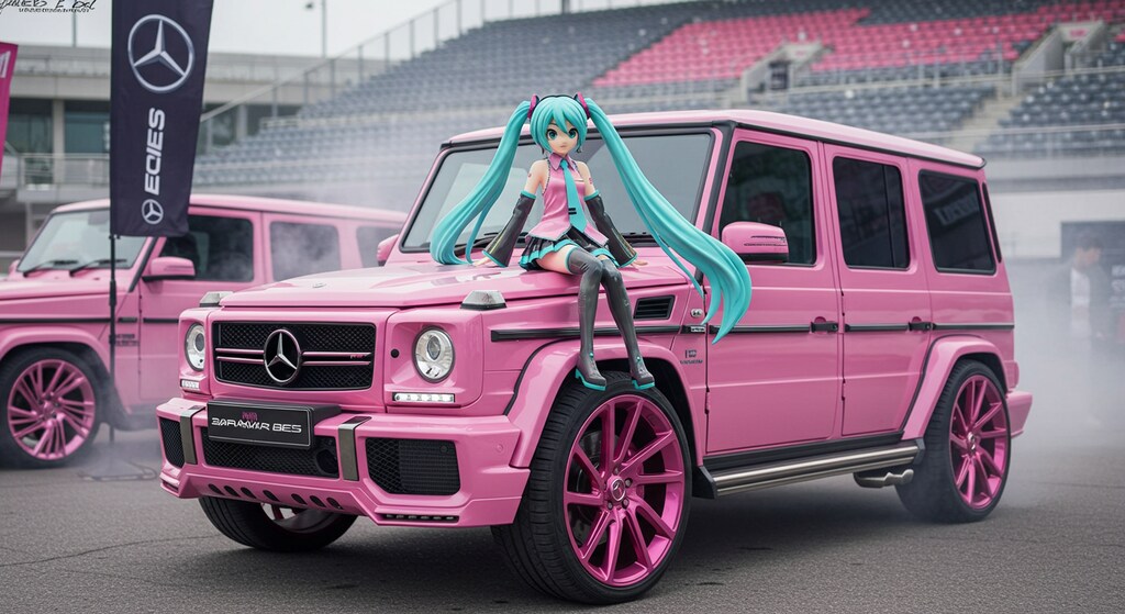 初音ミクとピンクG500L