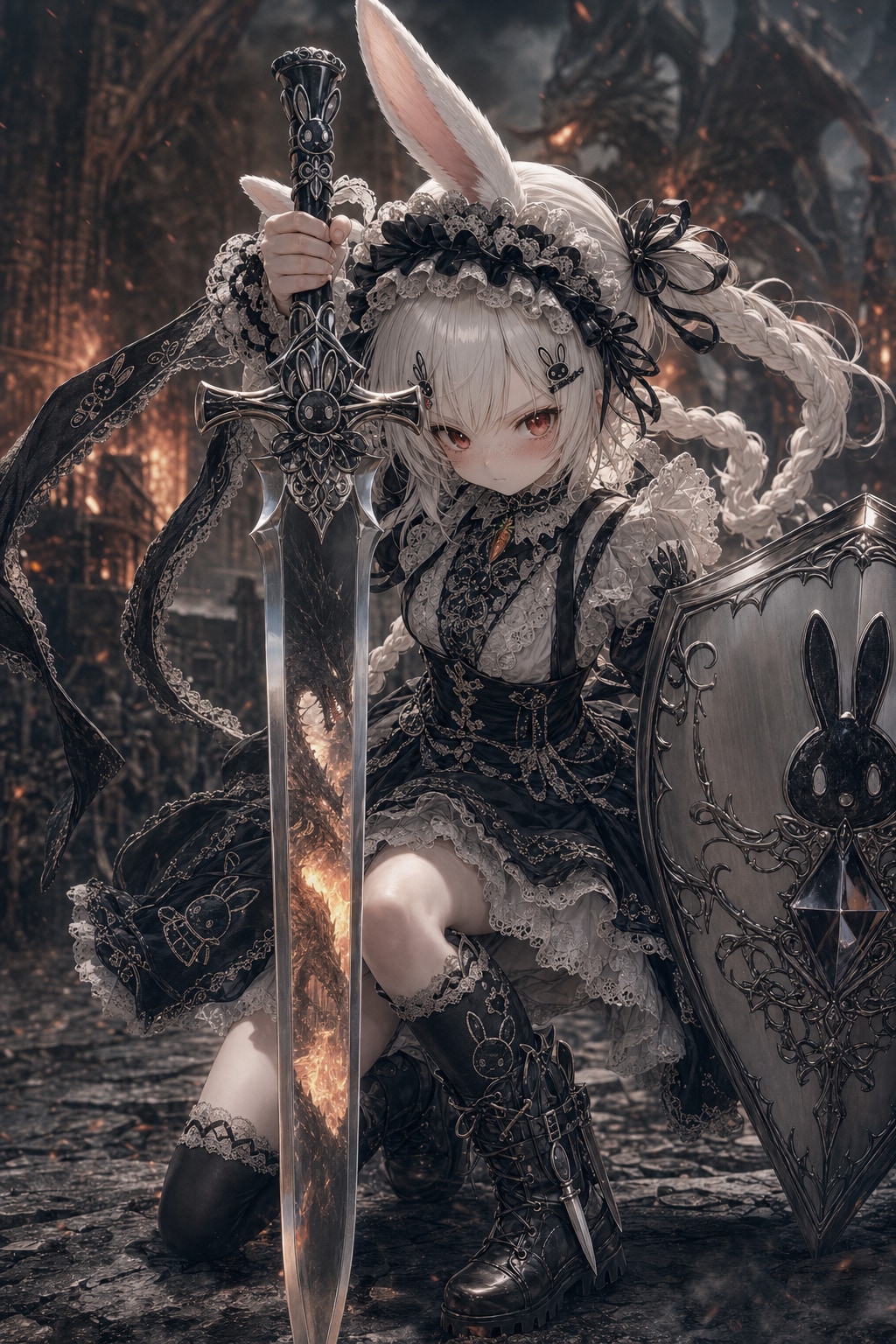 メイドウサぴょん、エンシェントドラゴンとエンカウント