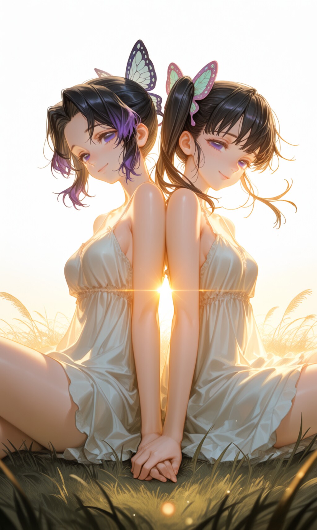 胡蝶しのぶと栗花落カナヲ