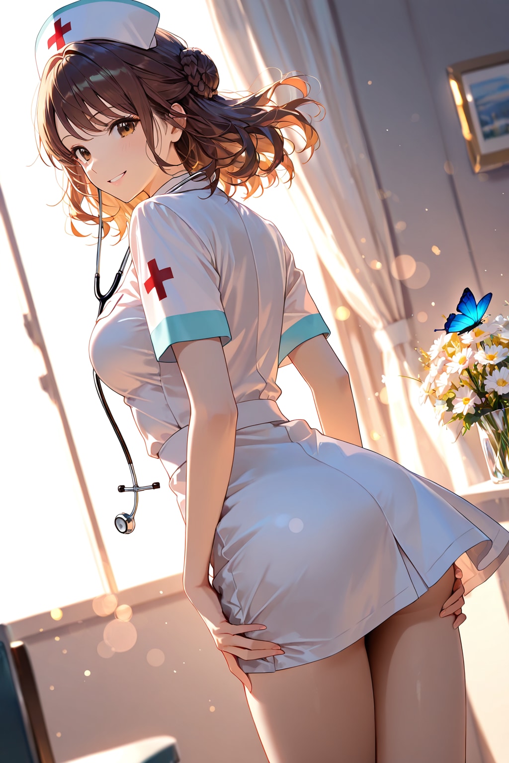 えっ… ノーパン！？♡　なナースのお姉さん