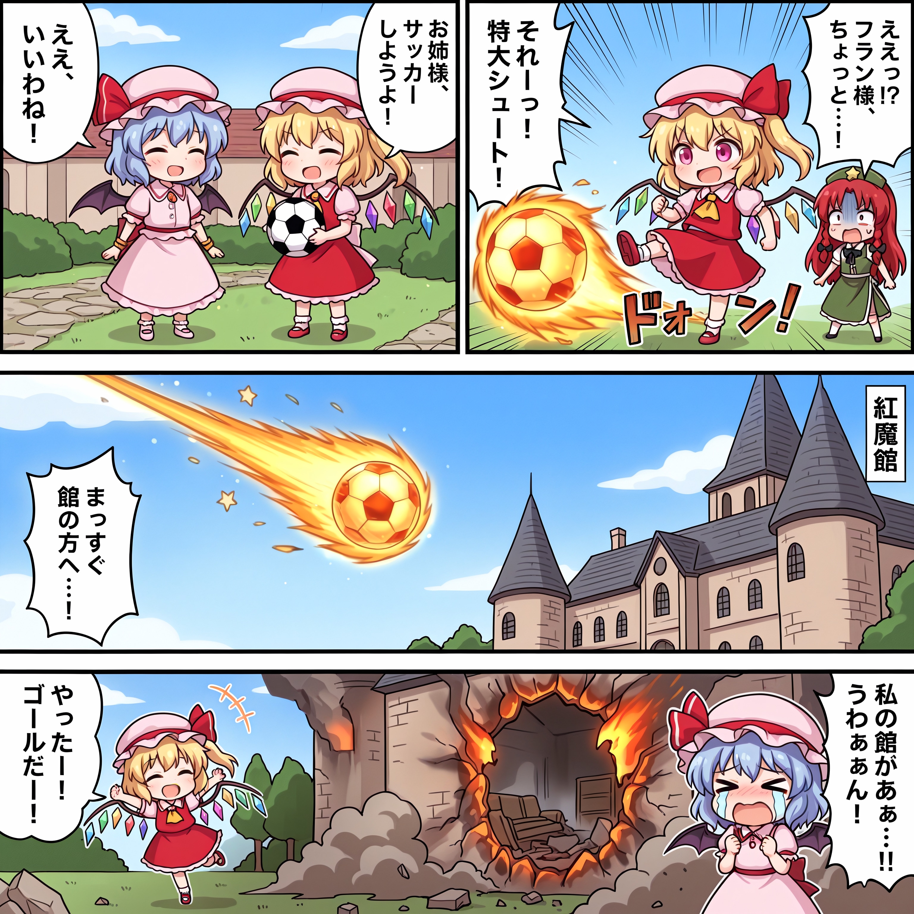【漫画】フランの特大シュート！