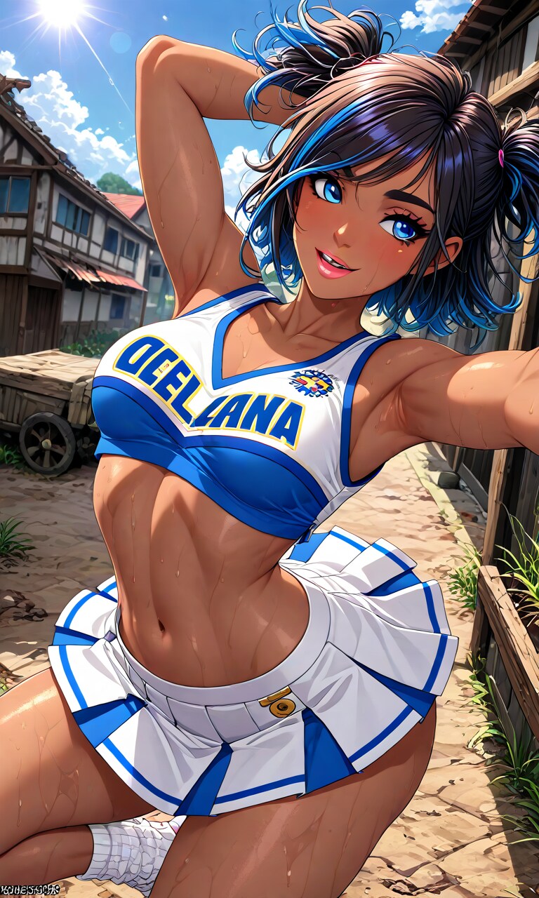 スタイリッシュなチアガール