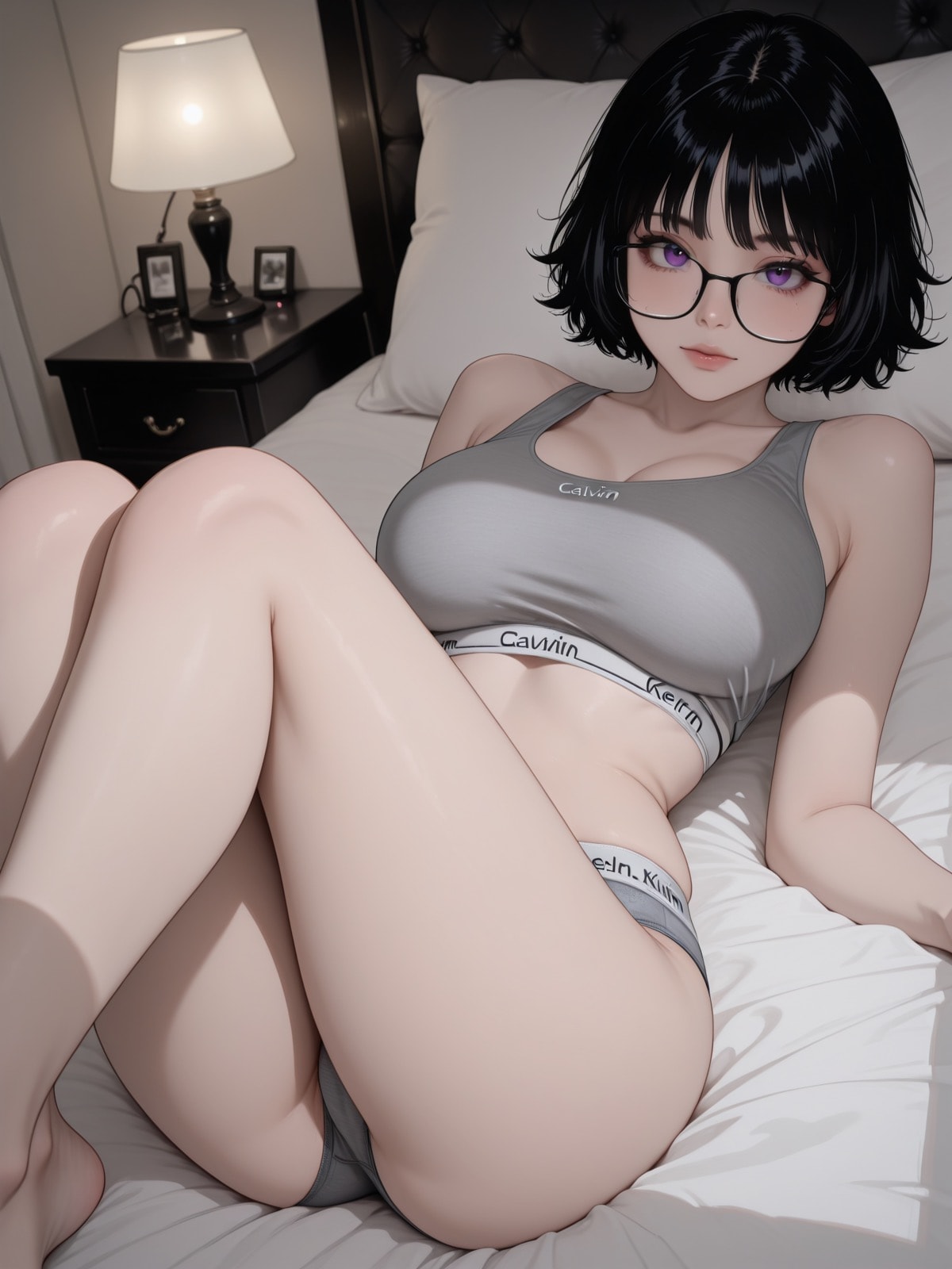 カルバン・クラインを着たシズク