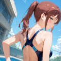 競泳水着の三船さん 3枚目