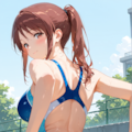 競泳水着の三船さん 2枚目