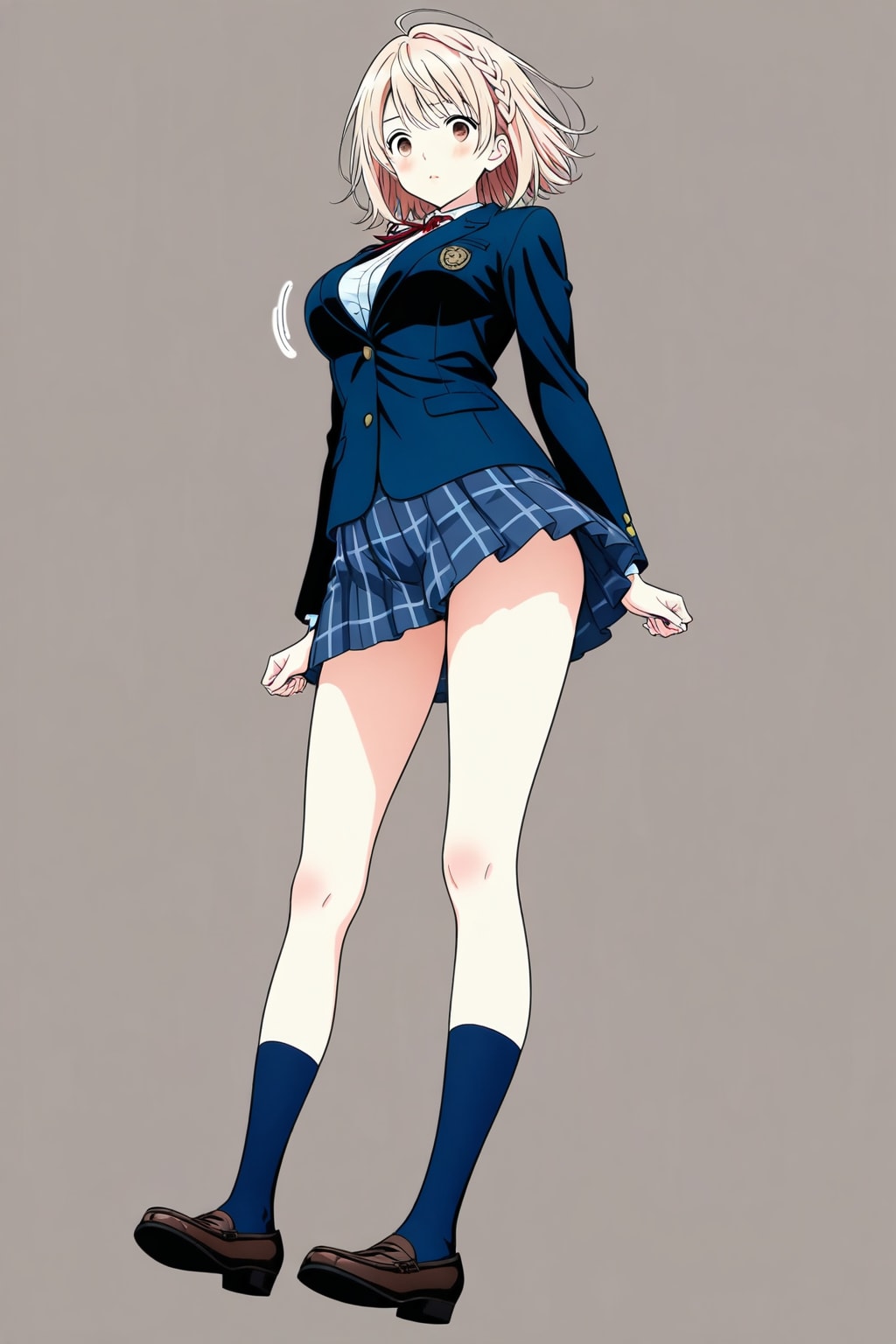 ベージュ髪の学生【BEHIMOTH】 | の人気AIイラスト・グラビア