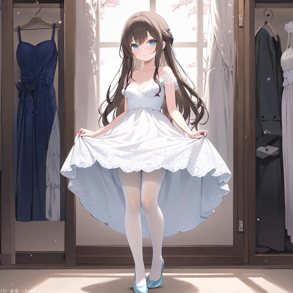 ウエディングドレスの試着か〜俺には違いが判らん（泣）