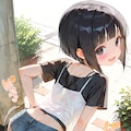 お天気が良かったので、パパとお散歩にいきました。パパをのうさつするために一番小さなホットパンツをはいて出かけました。…とある少女の日記よりｗ 2枚目