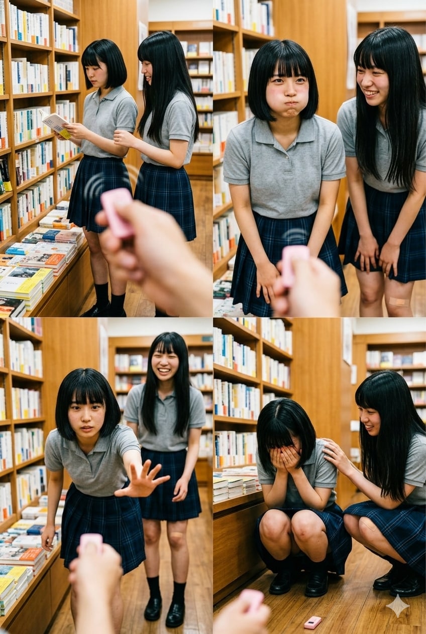 制服美少女と本屋で遊ぶ