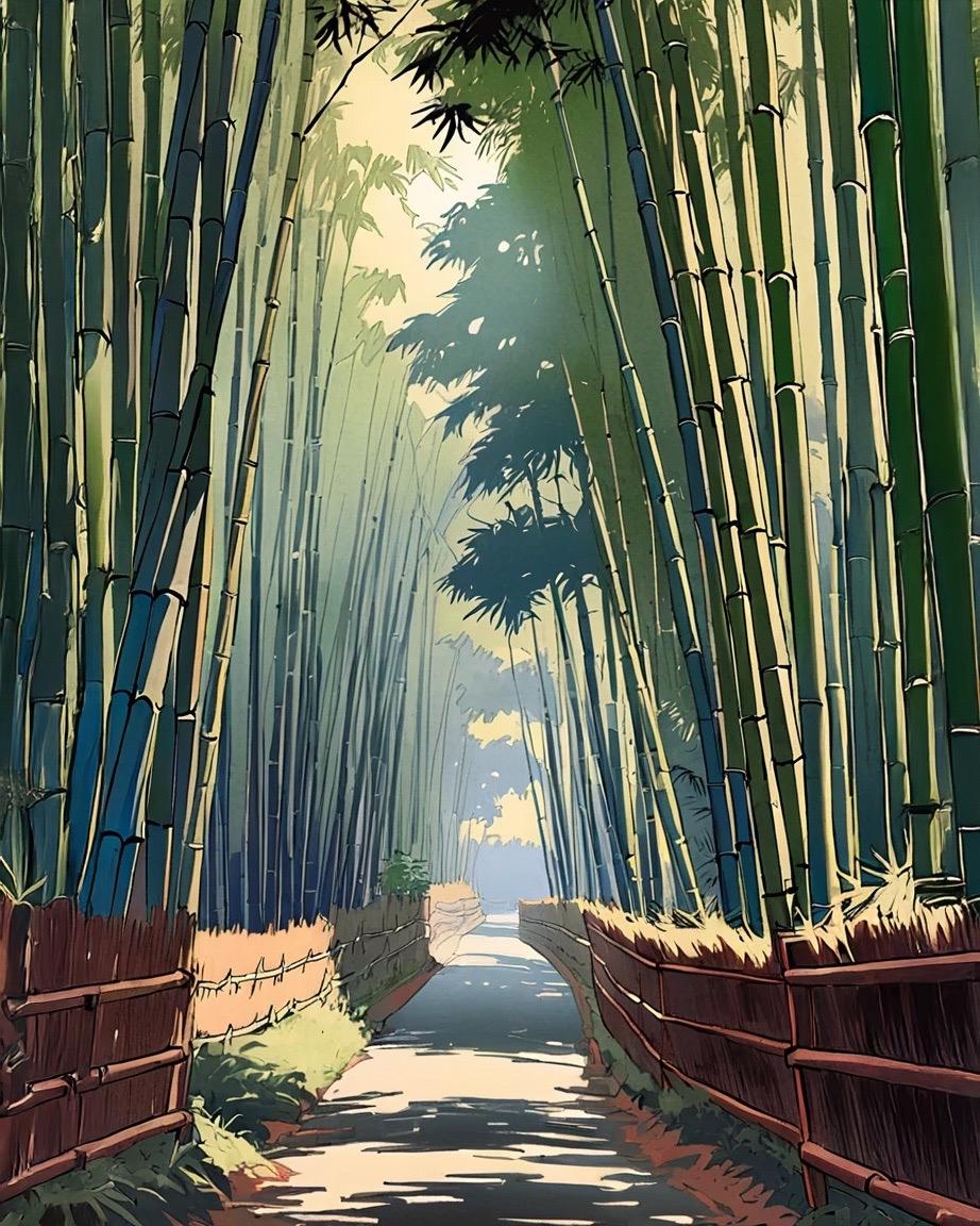 竹林の道 | の人気AIイラスト・グラビア