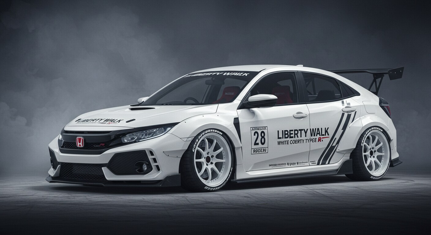 リバティーウォークホンダシビックタイプRのドリ車