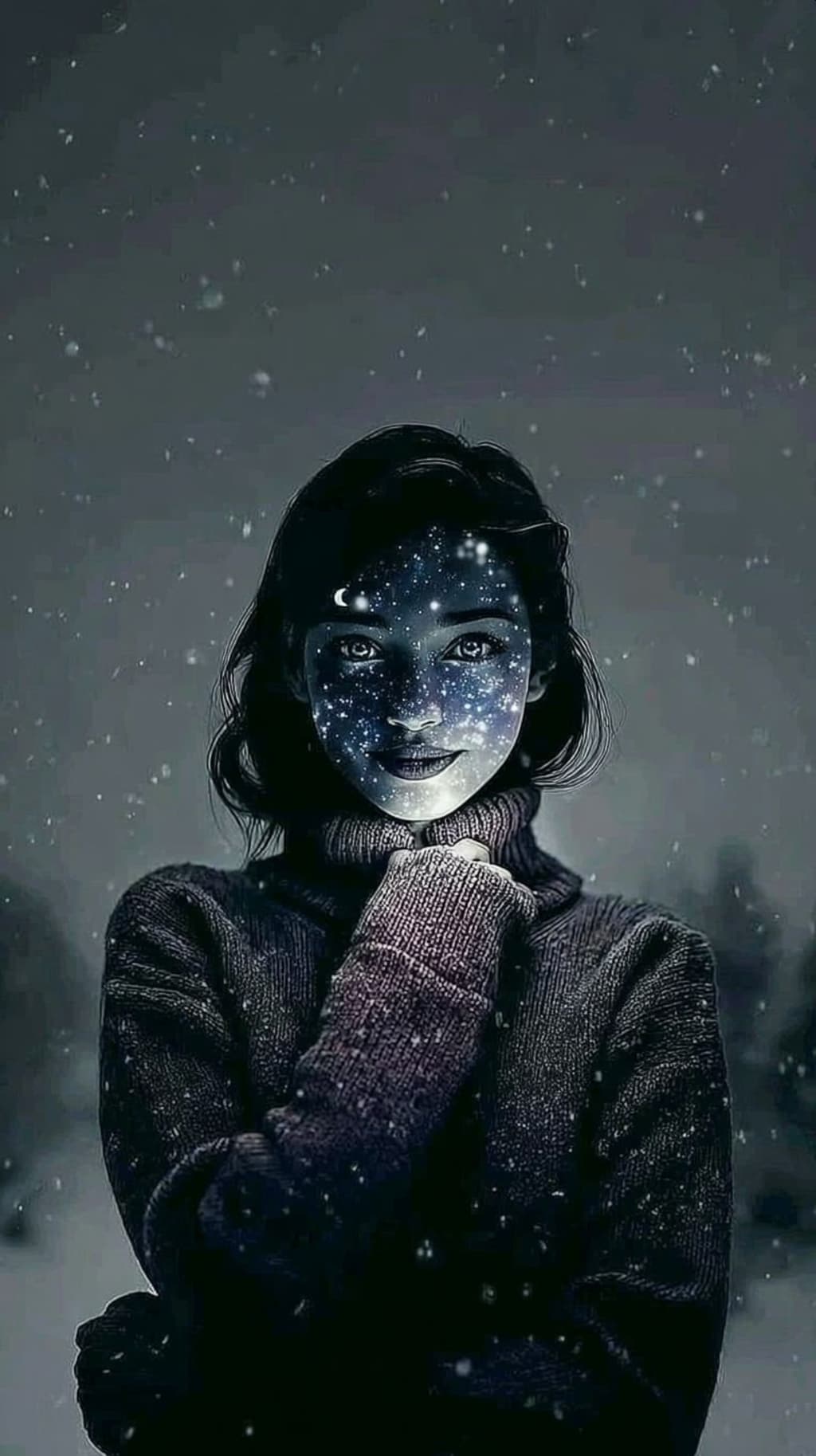 ホラーチックな雪とセーター