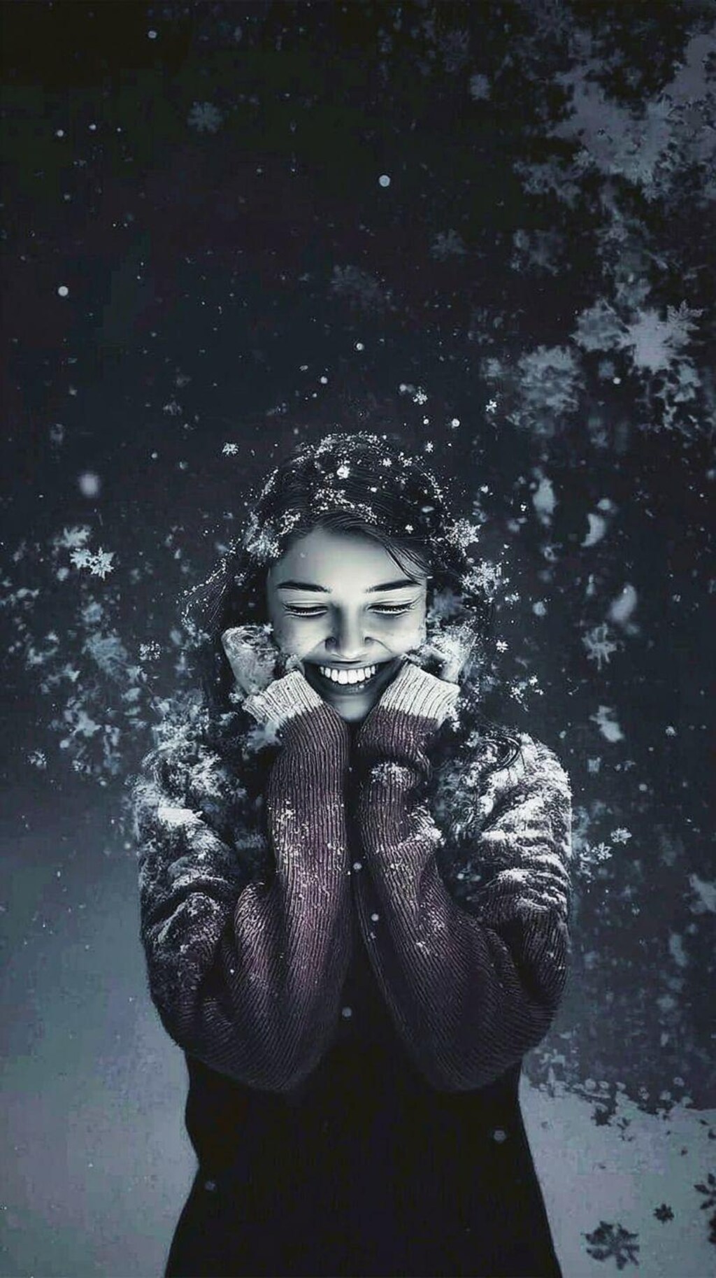 ホラーチックな雪とセーター