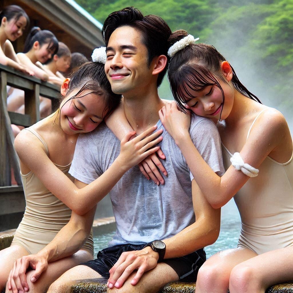 温泉合宿で媚薬が効いてきた