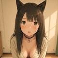 オーバーサイズセーターな猫娘さん 3枚目