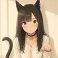 オーバーサイズセーターな猫娘さん 5枚目