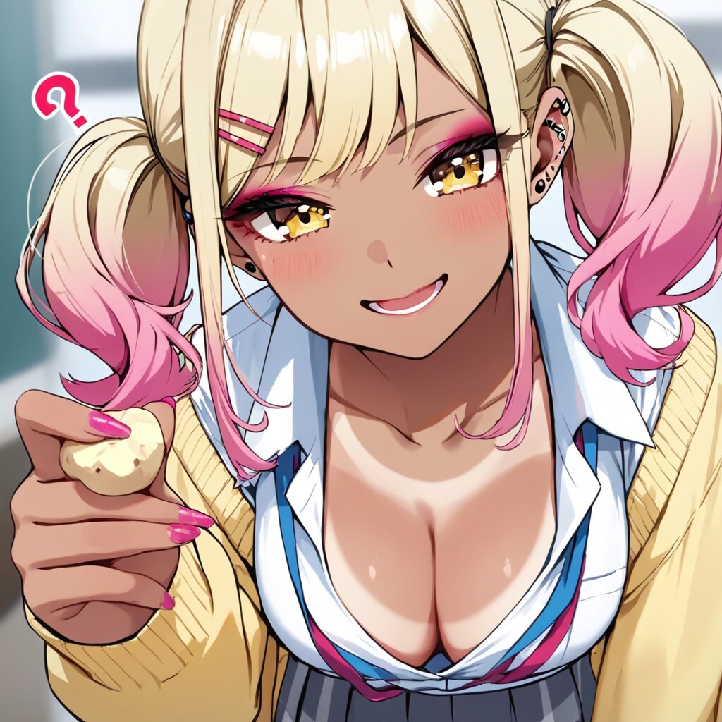 Sサイズのジャガイモを持つギャル子