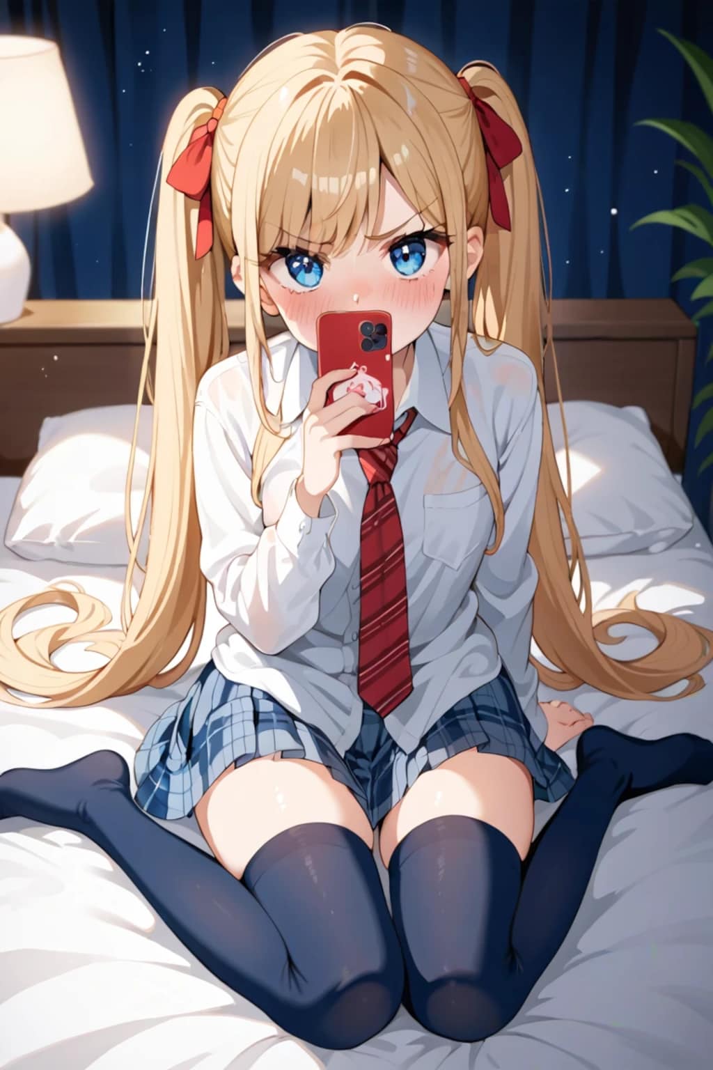照れて怒ってる自撮りJK🫣