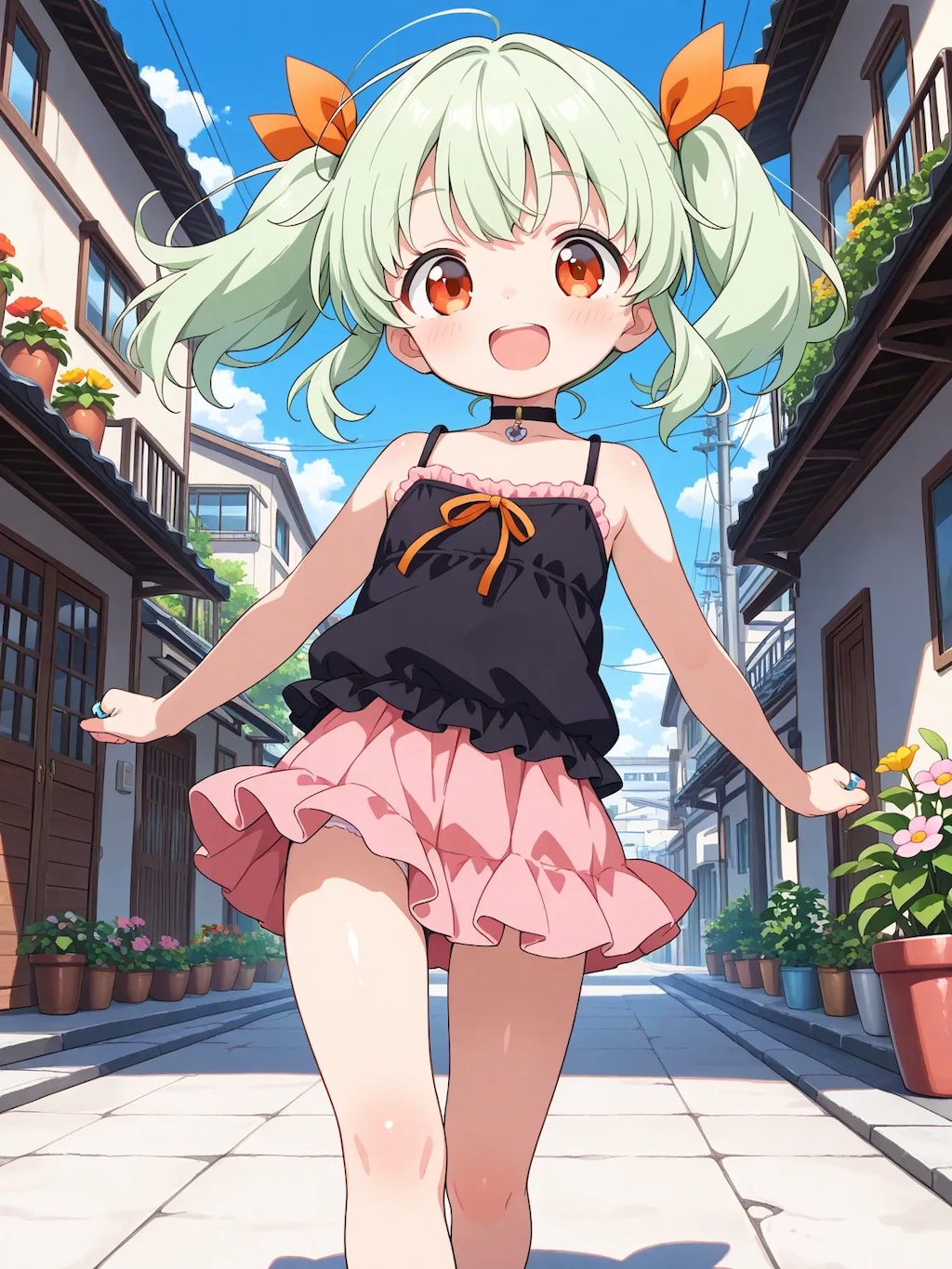 朝の住宅街5