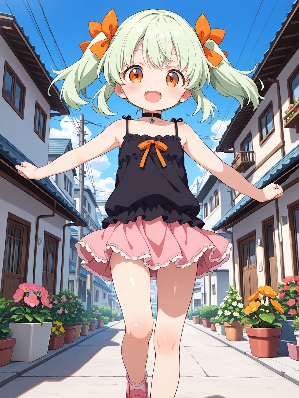 朝の住宅街5
