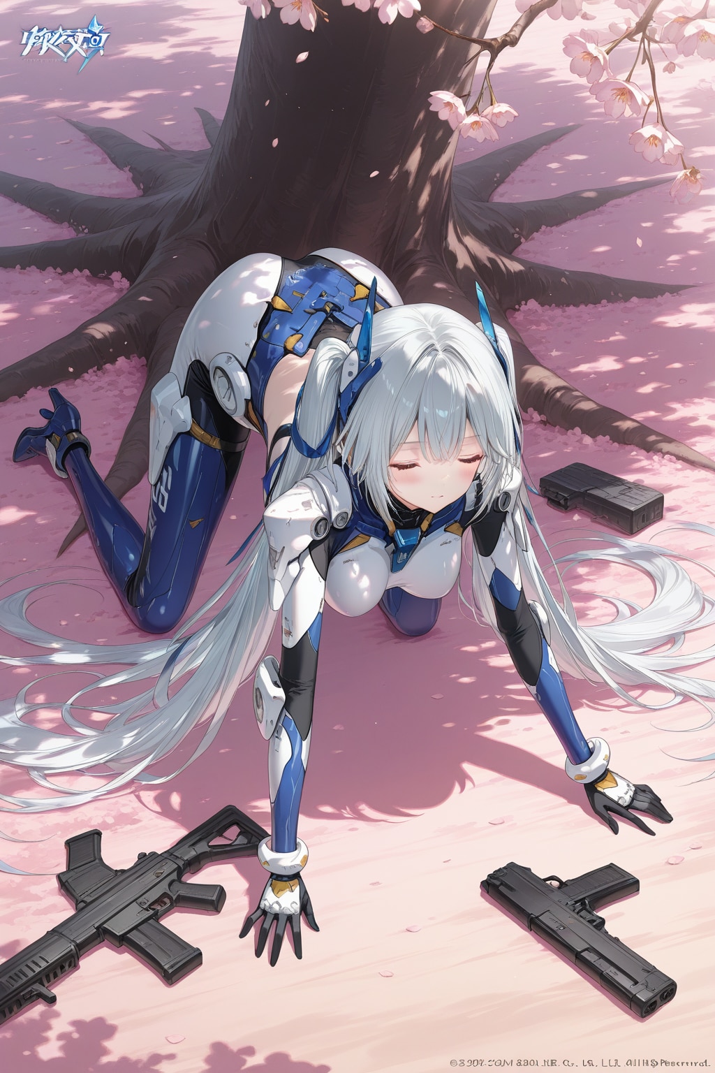 メカ娘と桜 | の人気AIイラスト・グラビア