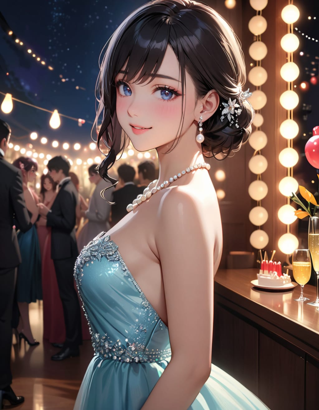パーティー会場にて