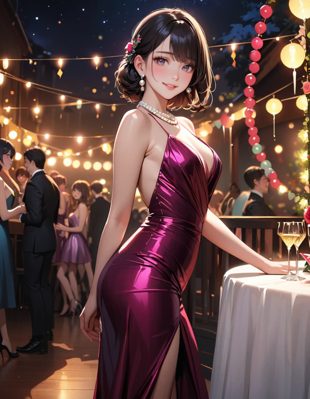 パーティー会場にて