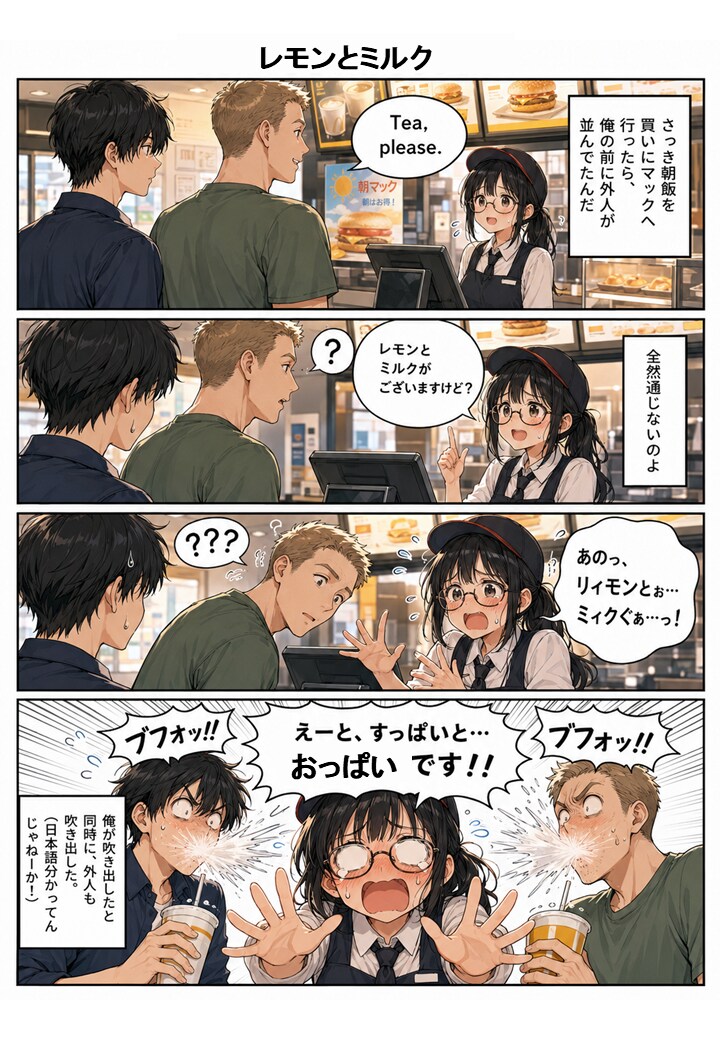 レモンとミルク
