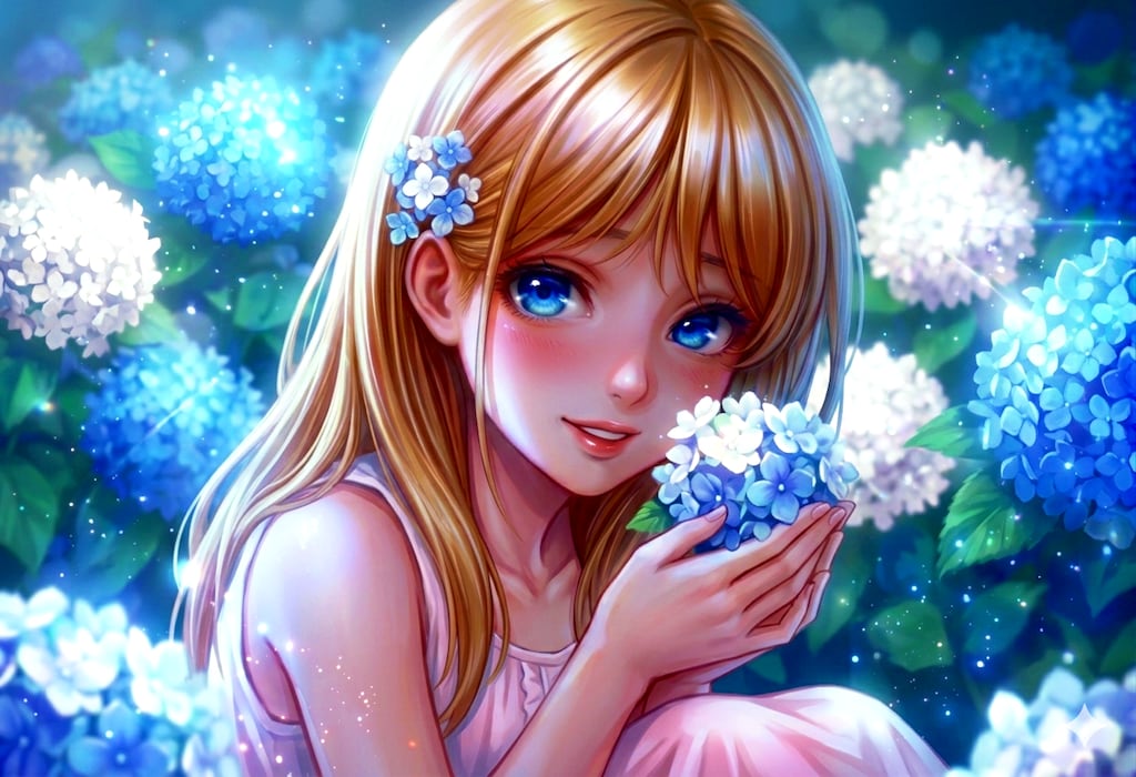 紫陽花って　人の心みたいに　よく色が変わるよね