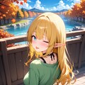 美人なエルフは秋を堪能中 3枚目