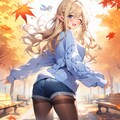 美人なエルフは秋を堪能中 4枚目