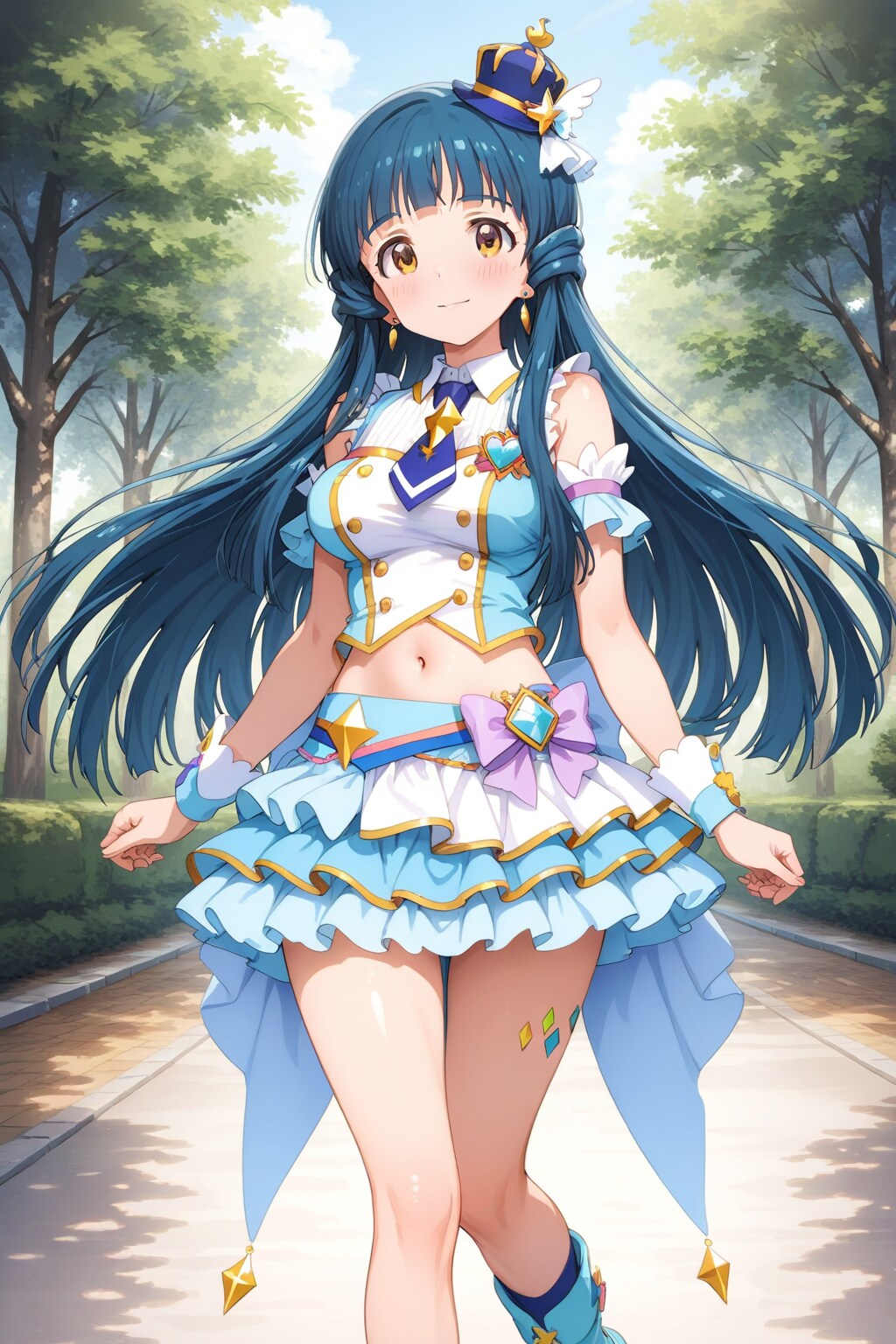 たんプリ的なコスプレをした麗花さん | の人気AIイラスト・グラビア