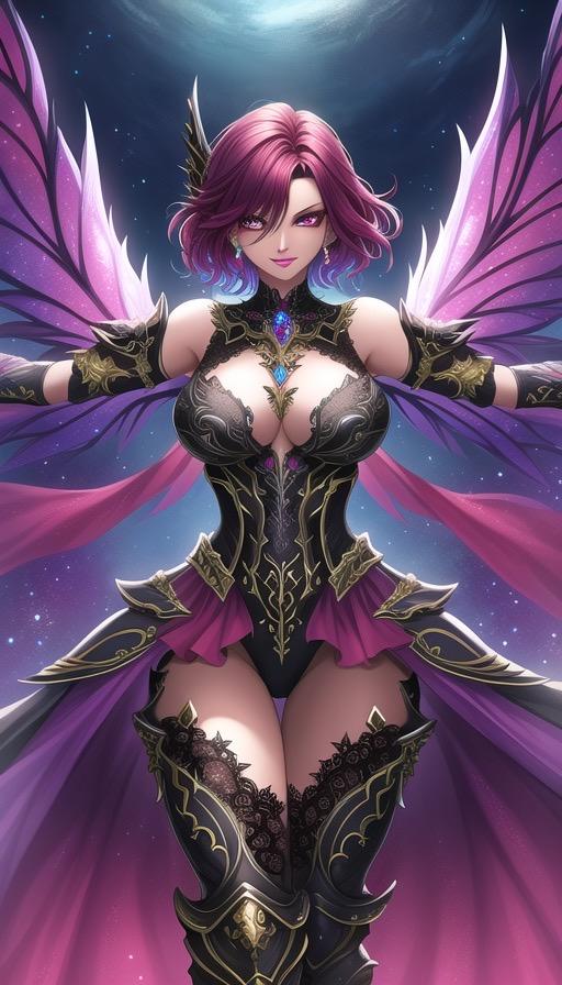褐色ショートヘア姉妹・女戦士（妹）