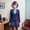 OL姿の羽川さん 6枚目