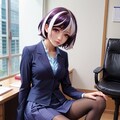 OL姿の羽川さん 4枚目