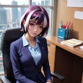 OL姿の羽川さん 2枚目