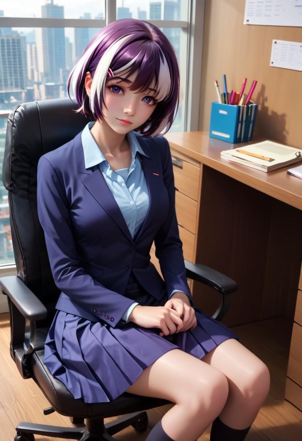 OL姿の羽川さん