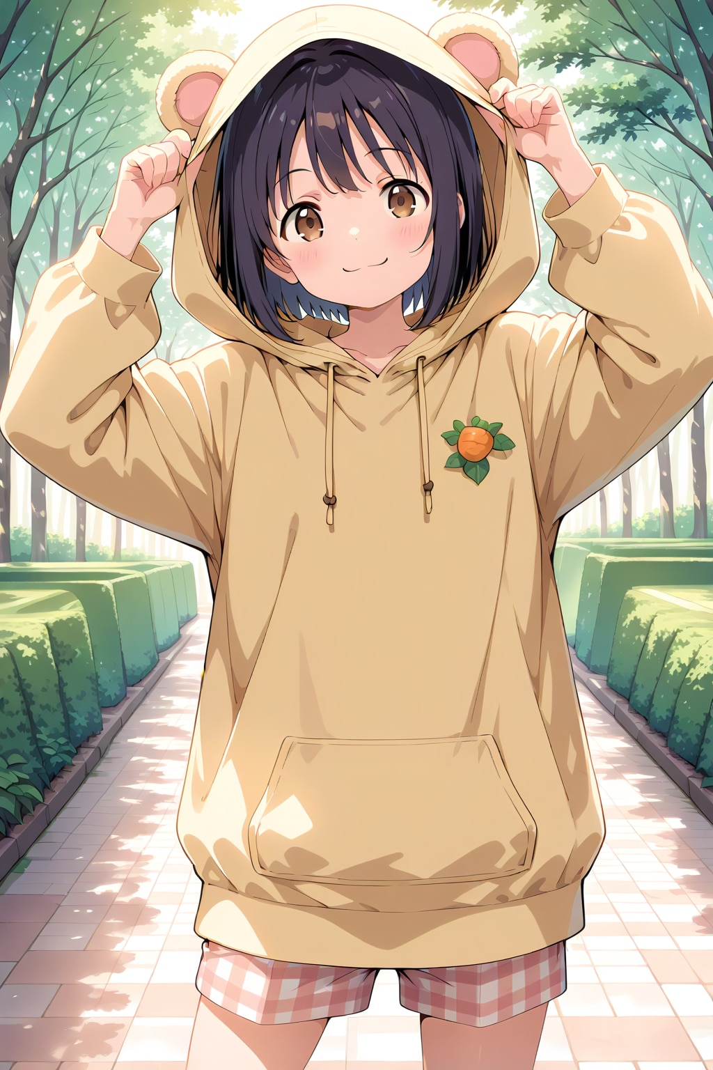 今日のパーカー少女