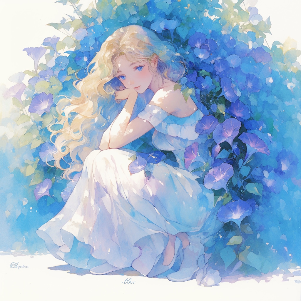 アサガオと少女