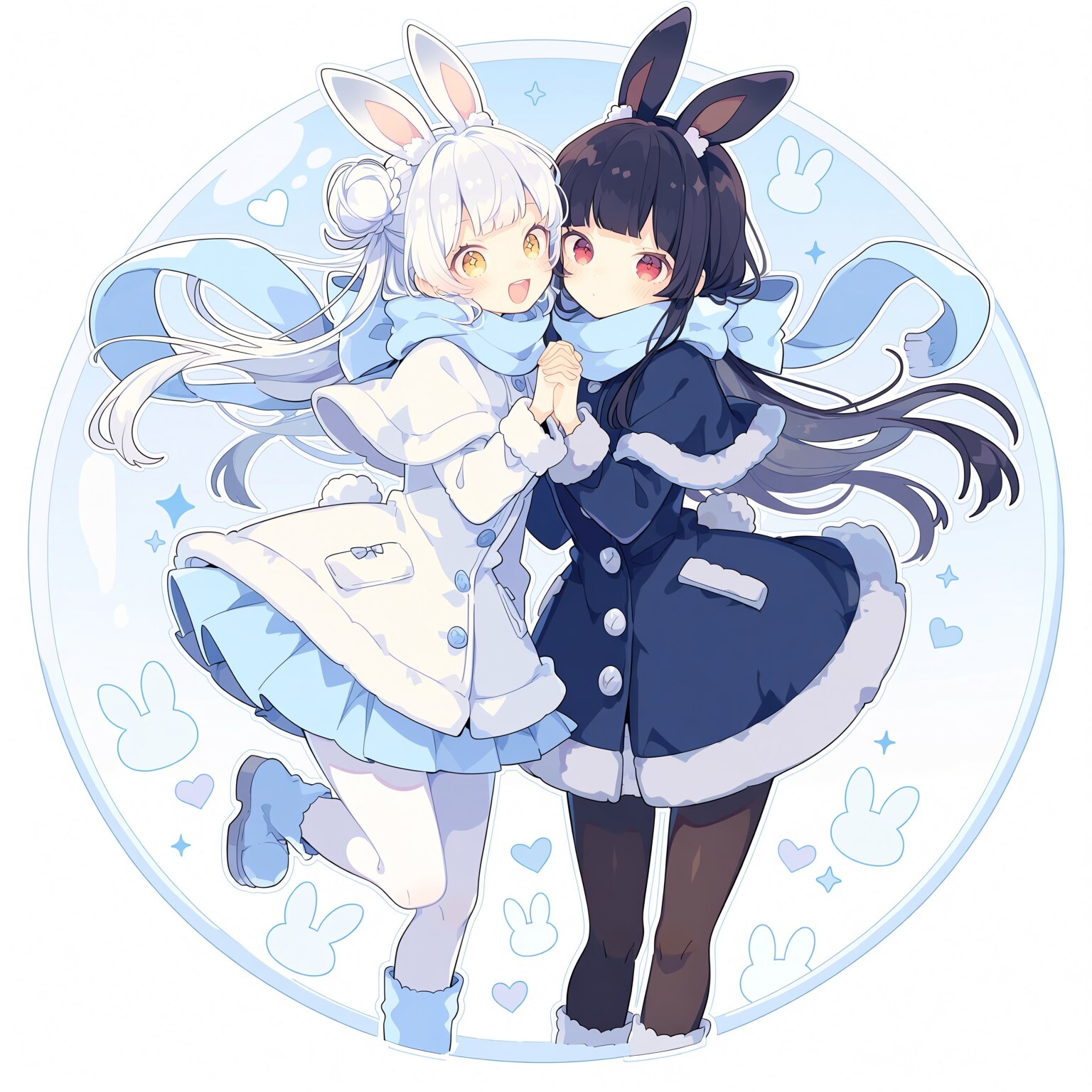ふたりのうさぎ